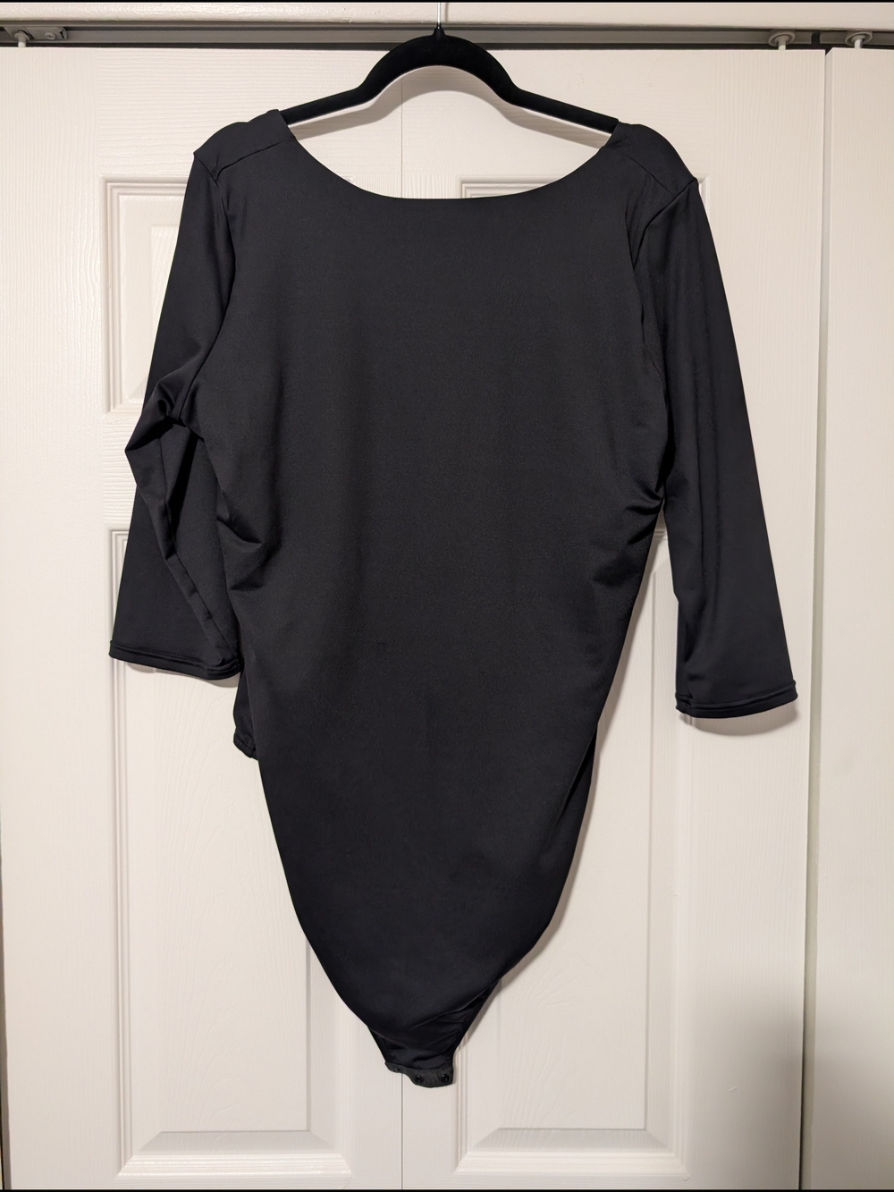 Blackmilk Matte Black 3/4 Sleeve Bodysuit - Picture 6 of 6